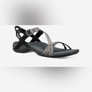 Teva Black and Gray Sporty Sandals with Adjustable Straps